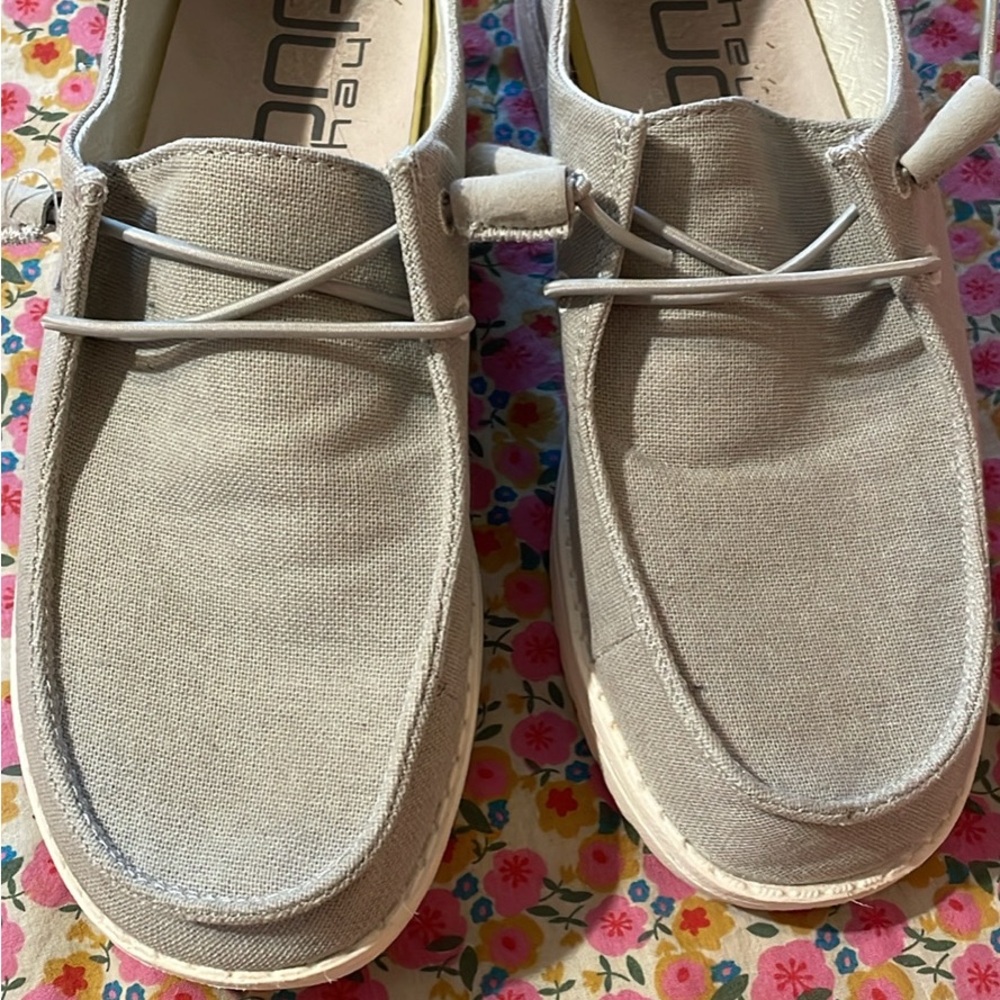 Hey Dude Women’s Casual Gray Shoes
